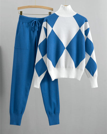 Casual set met lichte trui en broek