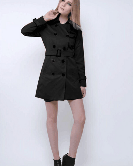 Elegante trenchcoat met een strakke pasvorm