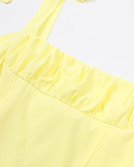 Loris mini-jurk met geknoopte bandjes