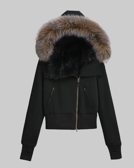 Cassius fleecejack met capuchon