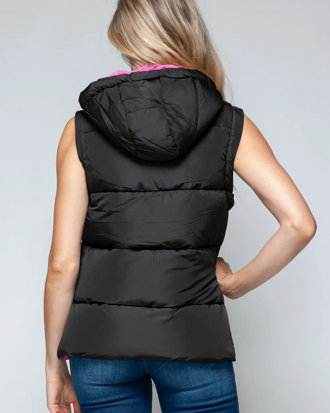 Snobby vest met capuchon en rits
