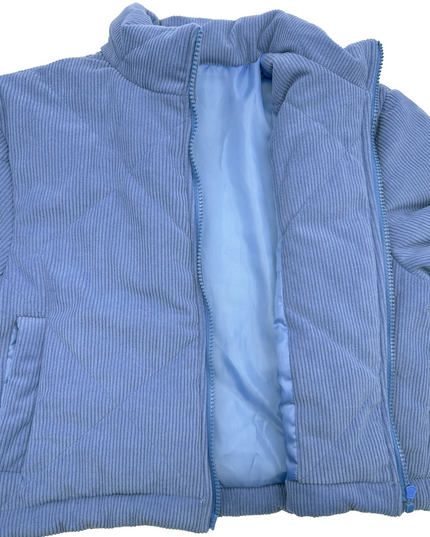 Marineblauwe casual korte jas