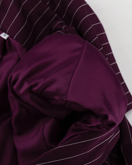 Losse elegante gestreepte blazer