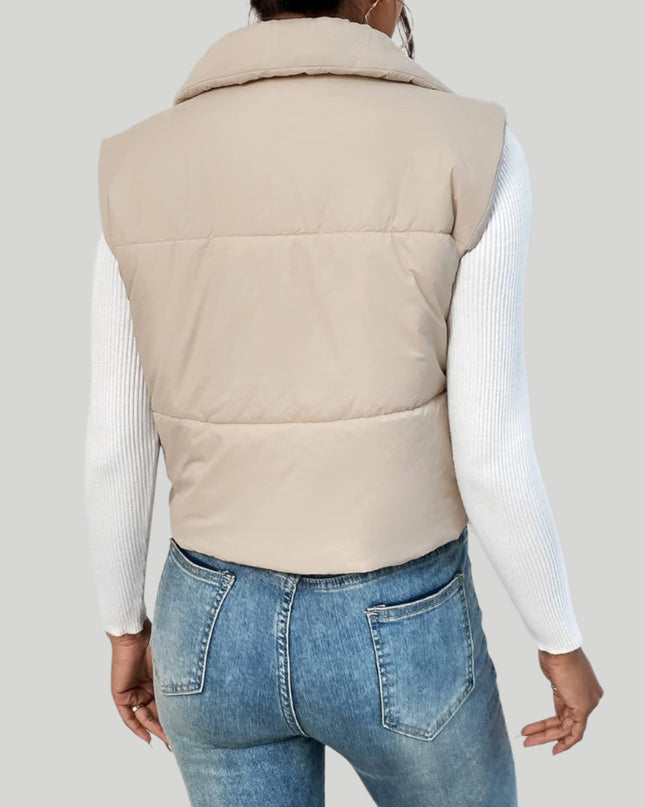 Simonya gewatteerd vest met rits