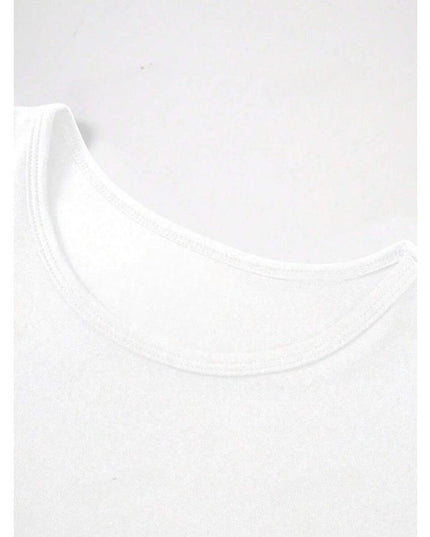 Kort slank t-shirt met ronde hals