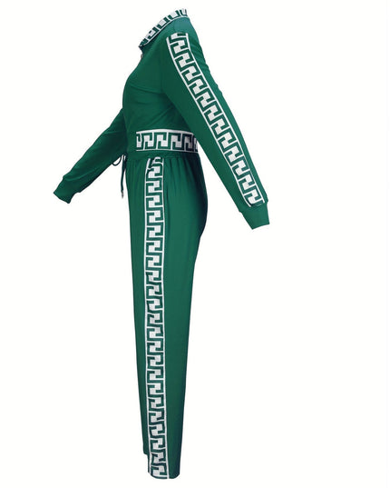 Sportblouse en -broek met printdetails