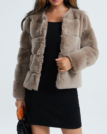 Fluffy vest met lange mouwen Rebeca