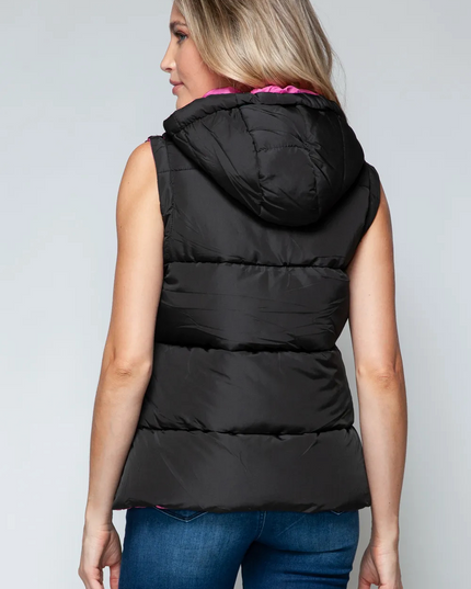 Snobby vest met capuchon en rits