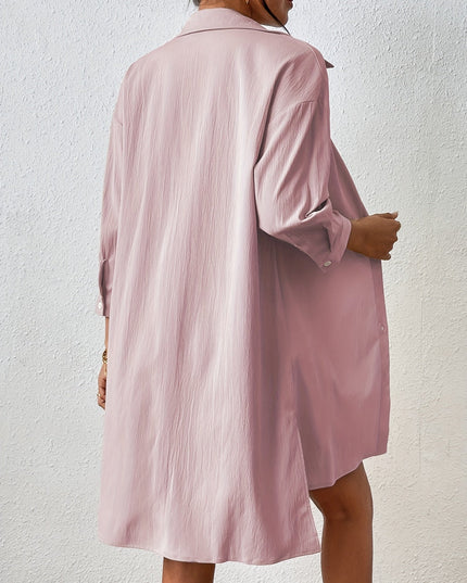 Overhemd en korte broek met elastische taille