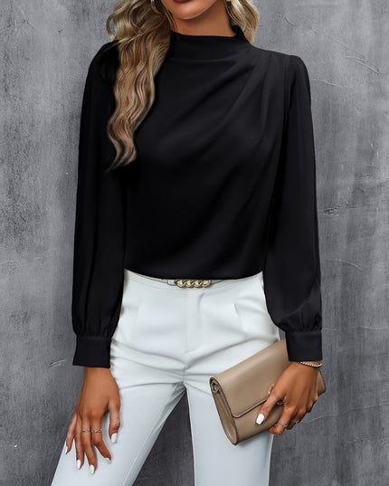 Blouse met hoge hals