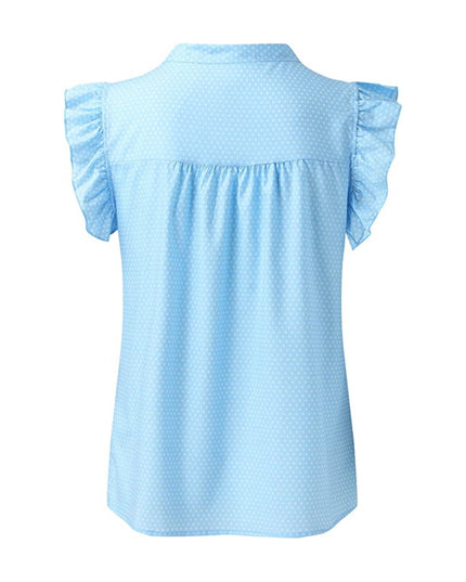 T-shirt met strik en stippen