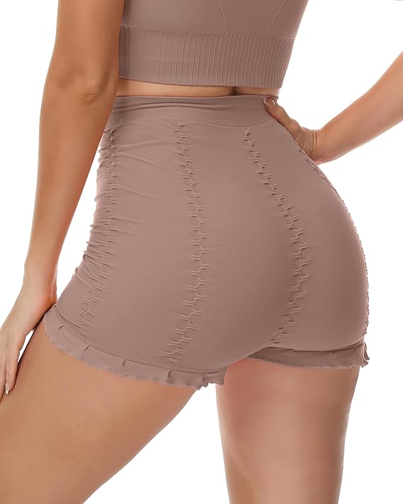 Strakke gestructureerde shorts