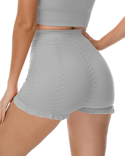 Strakke gestructureerde shorts