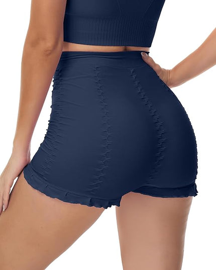 Strakke gestructureerde shorts
