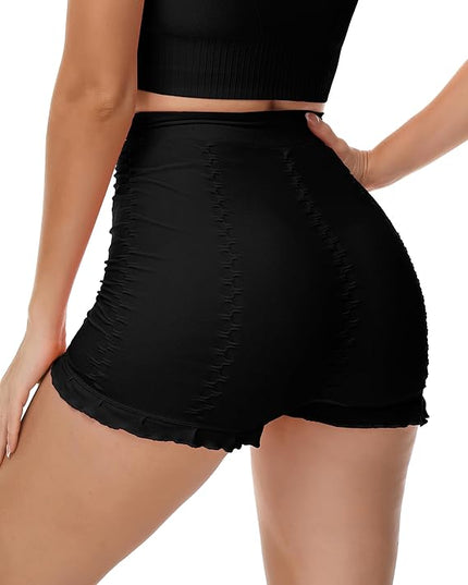 Strakke gestructureerde shorts