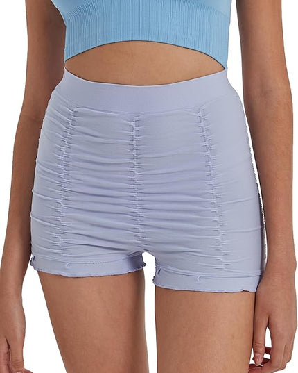 Strakke gestructureerde shorts