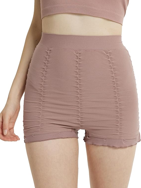Strakke gestructureerde shorts