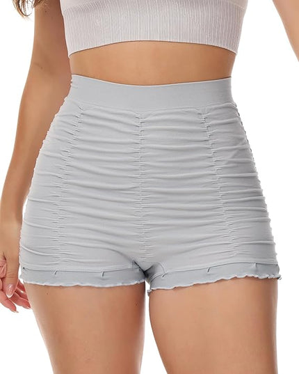 Strakke gestructureerde shorts