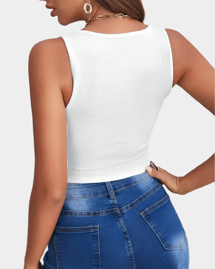 Amara vierkante halslijn corset top