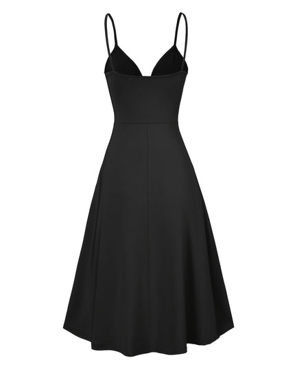 Elegante jurk met gedraaide spaghettibandjes