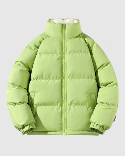 Gewatteerd, met fleece gevoerd pufferjack voor heren