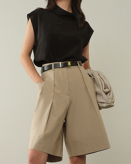 Elegant dun mouwloos shirt