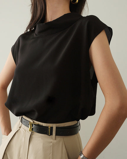 Elegant dun mouwloos shirt