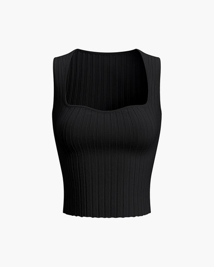 Tanktop met sweetheart-halslijn