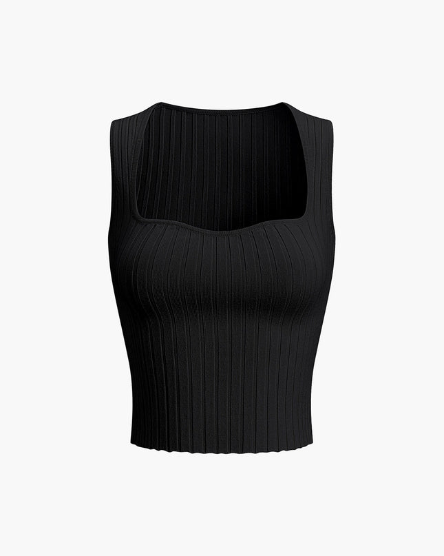 Tanktop met sweetheart-halslijn