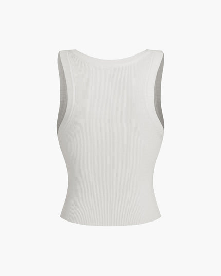Eenvoudig geribbeld tanktopje