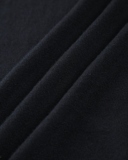 V-hals vest met contrastkraag
