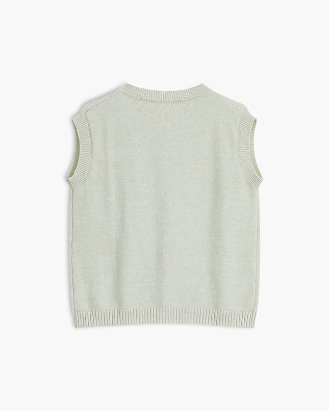 Ontspannen vest met knoopsluiting