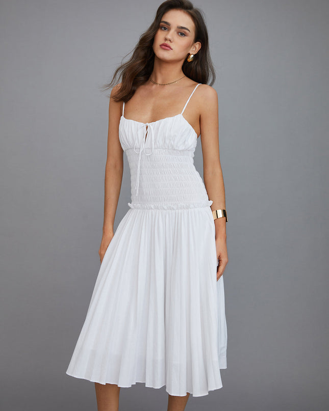 Witte Felici maxi korsetjurk
