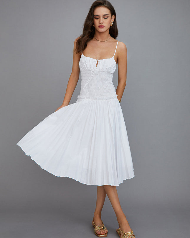 Witte Felici maxi korsetjurk