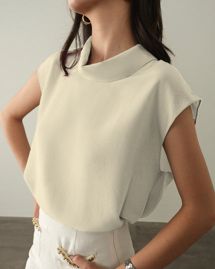 Elegant dun mouwloos shirt