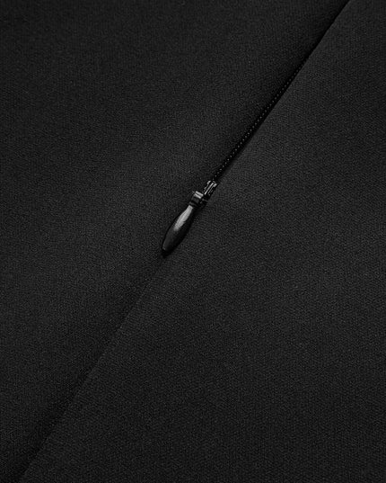 Tweekleurige mouwloze mini-jurk