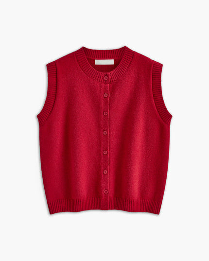 Casual vest met knoopsluiting