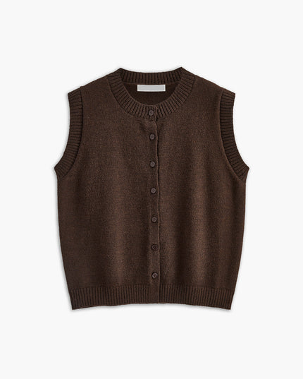 Casual vest met knoopsluiting