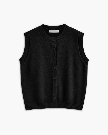 Casual vest met knoopsluiting