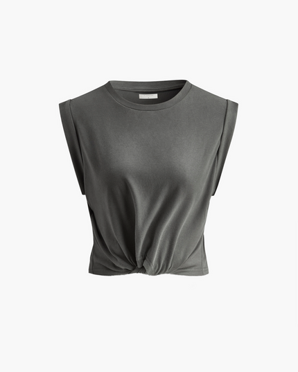 Geknoopt katoenen T-shirt