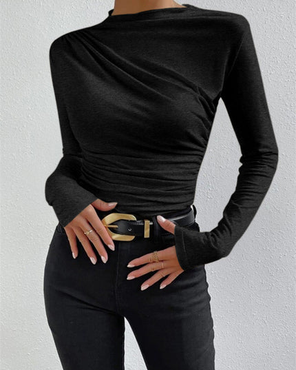 Strak shirt met lange mouwen