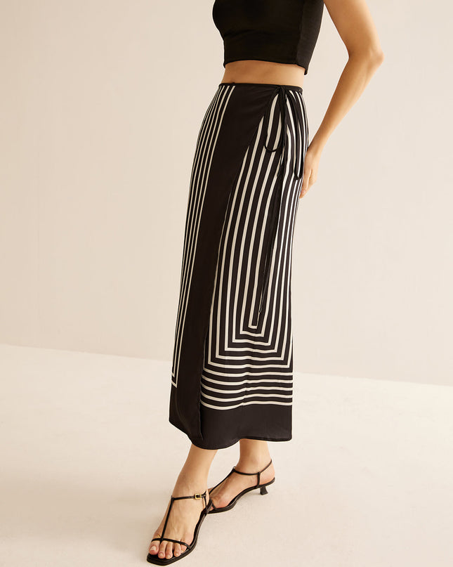 Maxi-rok met geometrische print