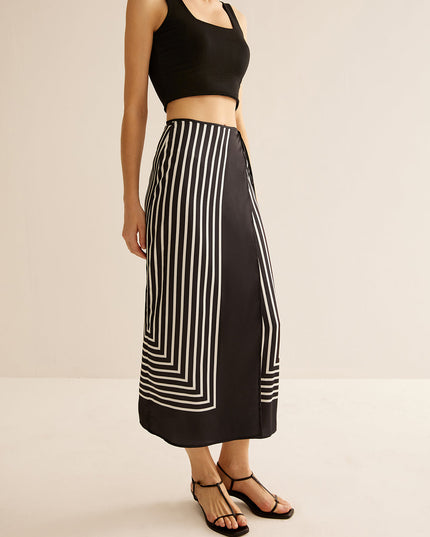 Maxi-rok met geometrische print
