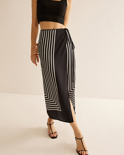 Maxi-rok met geometrische print