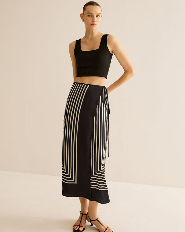 Maxi-rok met geometrische print
