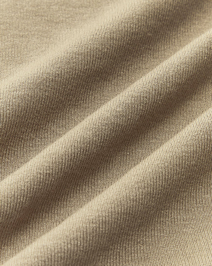 Geribbeld asymmetrisch shirt met lange mouwen