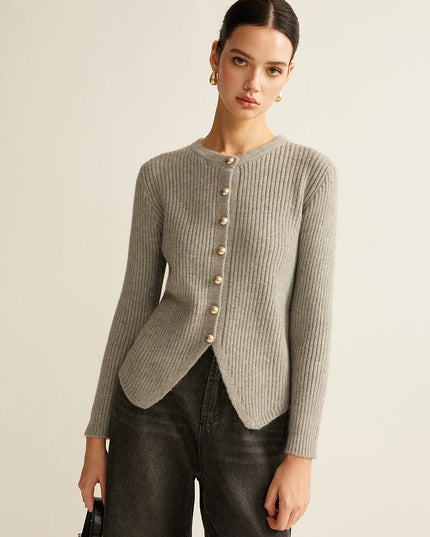 Splitvest met knoopsluiting