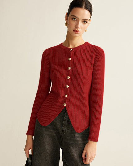 Splitvest met knoopsluiting