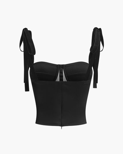 Gebonden cami crop top