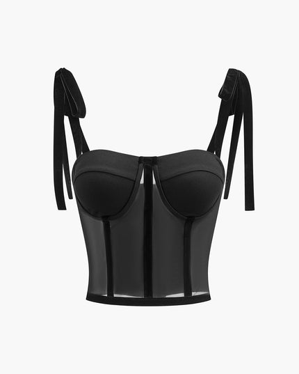 Gebonden cami crop top